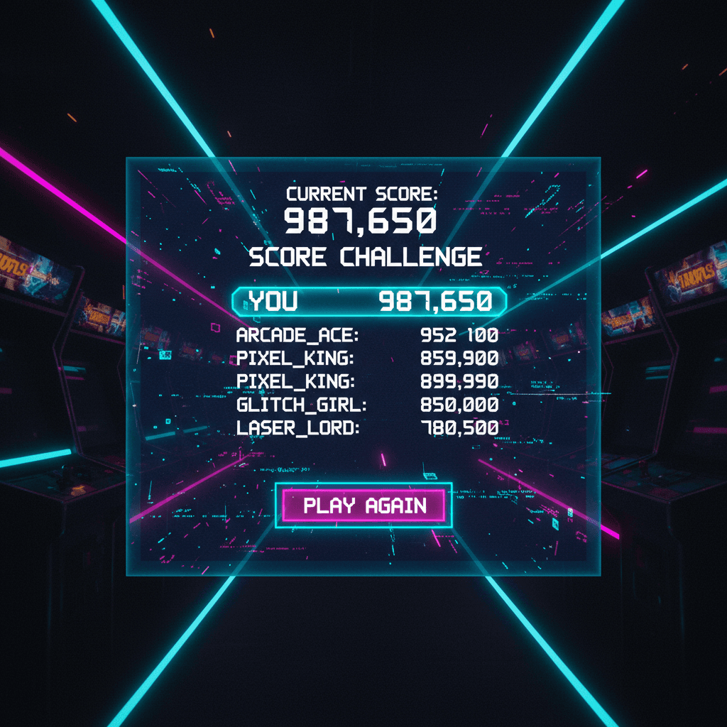 Score challenge game widget preview